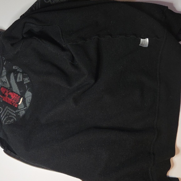 Metal Mulisha Zip Up Hoodie Black Vintage Sweater W Skull & Grenades - Picture 3 of 8